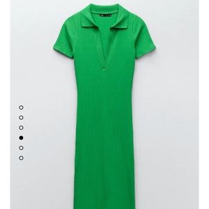 Zara ribbed midi dress